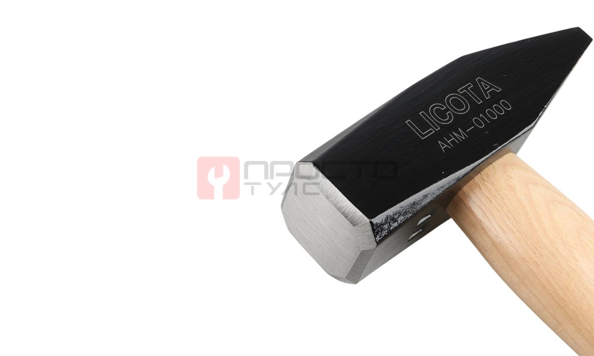  Licota AHM-01000 Молоток с ручкой из дерева гикори 1000 г (1)