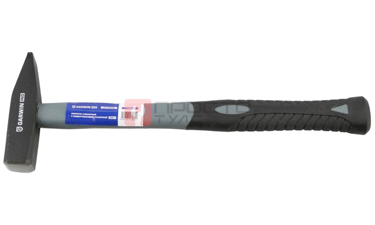  GARWIN INDUSTRIAL GHT-HF0300 Молоток слесарный с фибергласовой рукояткой, 300 г (0)