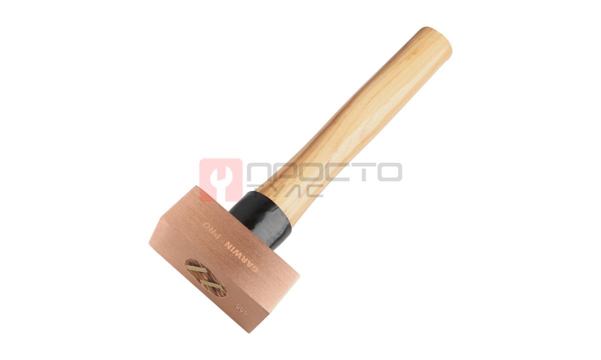  GARWIN PRO GHT-HW0800C Молоток медный с деревянной рукояткой, 800 г (1)