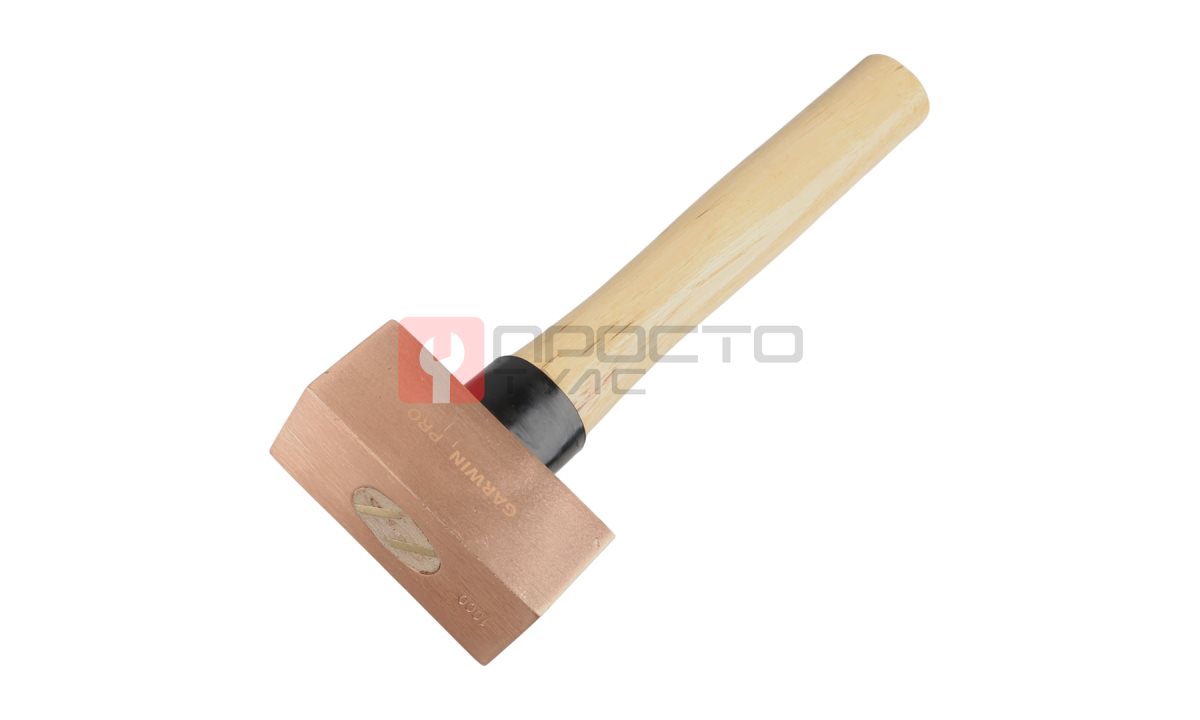  GARWIN PRO GHT-HW1000C Молоток медный с деревянной рукояткой, 1000 г (1)