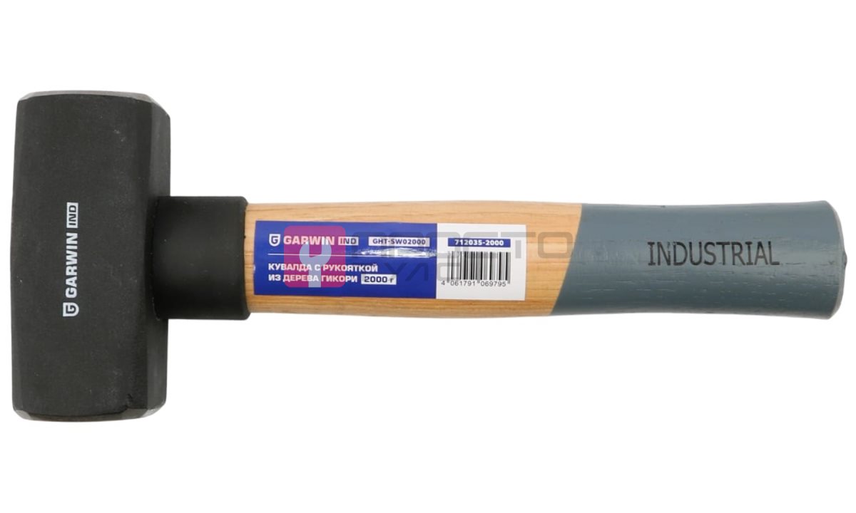 GARWIN INDUSTRIAL GHT-SW02000 Кувалда Garwin INDUSTRIAL с рукояткой из дерева гикори, 2000 г (0)