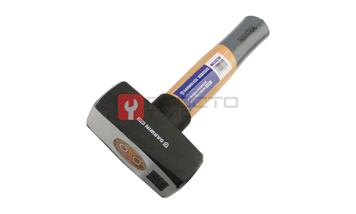  GARWIN INDUSTRIAL GHT-SW02000 Кувалда Garwin INDUSTRIAL с рукояткой из дерева гикори, 2000 г (1)