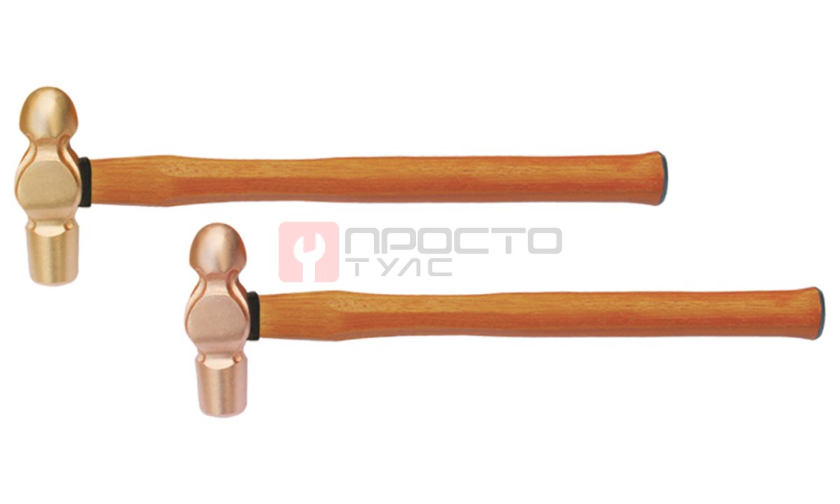  GARWIN INDUSTRIAL GSS-WGA0340 Молоток с закругленным бойком искробезопасный 340гр., ручка из дерева гиккори (0)