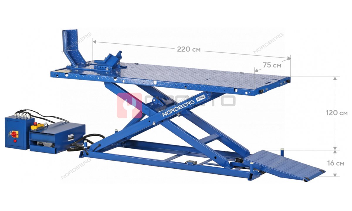  Подъемник для мотоциклов, 1 т NORDBERG N4M2 (0)