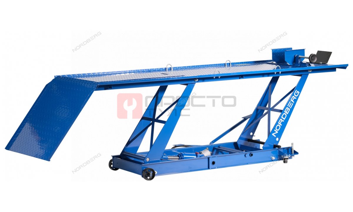  Подъемник для мотоциклов, 450 кг, с ножным и пневмоприводом NORDBERG N4M1 (0)