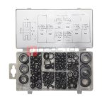  WDK-214054 Набор уплотнительных колец резиновых, черные, 180 шт. мни (1)
