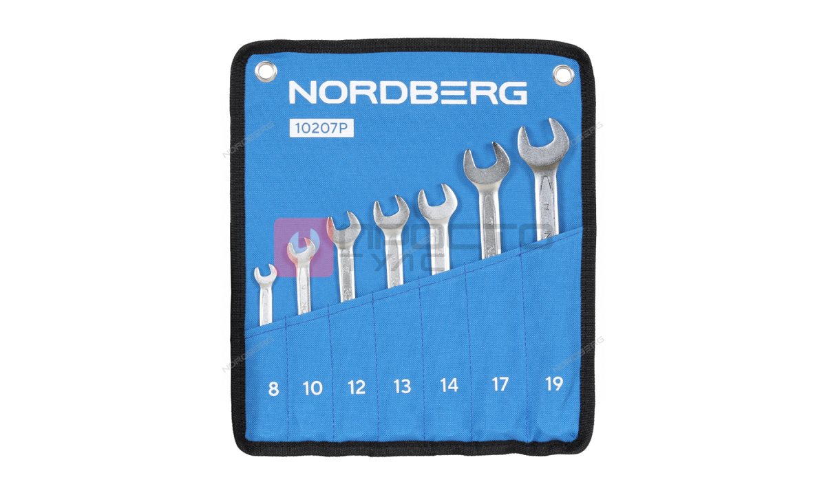  Набор ключей комбинированных 7 шт, планшет тетрон NORDBERG 10207P (0)
