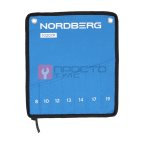 Набор ключей комбинированных 7 шт, планшет тетрон NORDBERG 10207P (4)