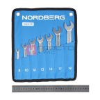  Набор ключей комбинированных 7 шт, планшет тетрон NORDBERG 10207P (3)