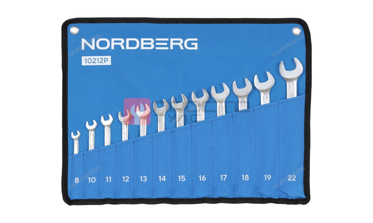  Набор ключей комбинированных 12 шт, планшет тетрон NORDBERG 10212P (0)