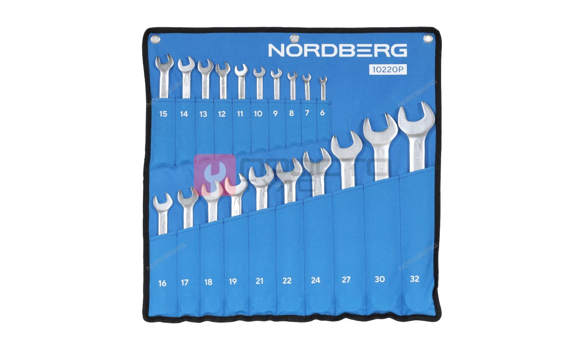  Набор ключей комбинированных 20 шт, планшет тетрон NORDBERG 10220P (0)
