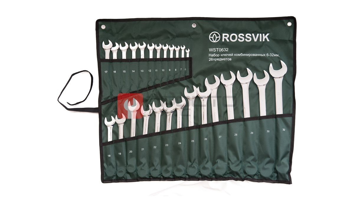  WST0632 Набор ключей комбинированных ROSSVIK 6-32мм, 26шт (0)