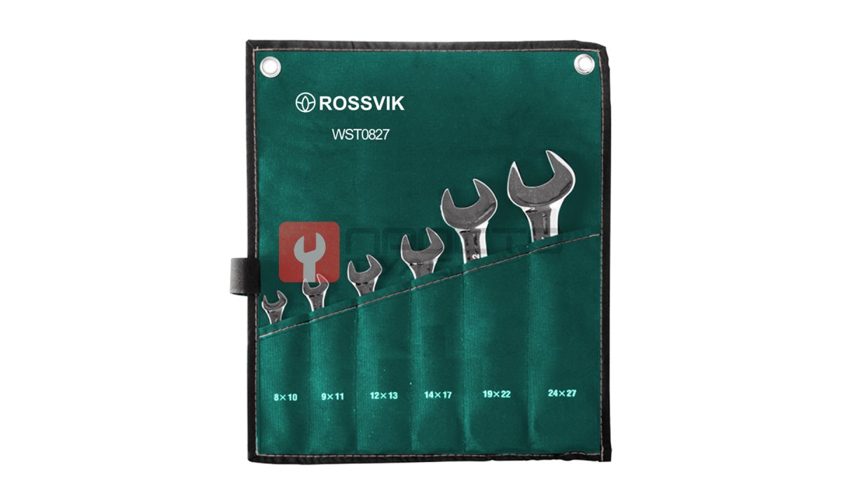  WST0827 Набор ключей рожковых ROSSVIK 8-27мм, 6шт (0)