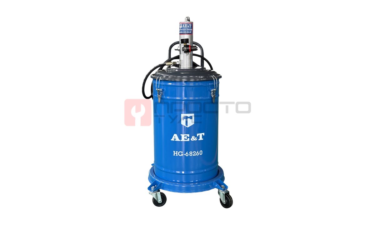  Солидолонагнетатель пневматический 60л HG-68260 AE&T (0)