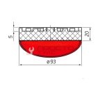  Опора резиновая на домкрат подкатной ø93 h20 (3)