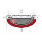  Резиновая накладка для подкатного домкрата WINNTEC (3)