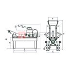  GARWIN INDUSTRIAL 811013-700-1600-2-P Насос ножной гидравлический с пневматическим приводом для двухполостного инструмента 700 бар; 1,6 л мни (1)