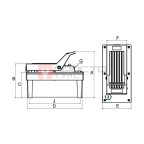  GARWIN INDUSTRIAL 811013-700-1600-P Насос ножной гидравлический с пневматическим приводом 700 бар; 1,6 л мни (1)