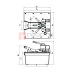  GARWIN INDUSTRIAL 811013-700-8000-2-P Насос ножной гидравлический с пневматическим приводом для двухполостного инструмента 700 бар; 8 л мни (1)