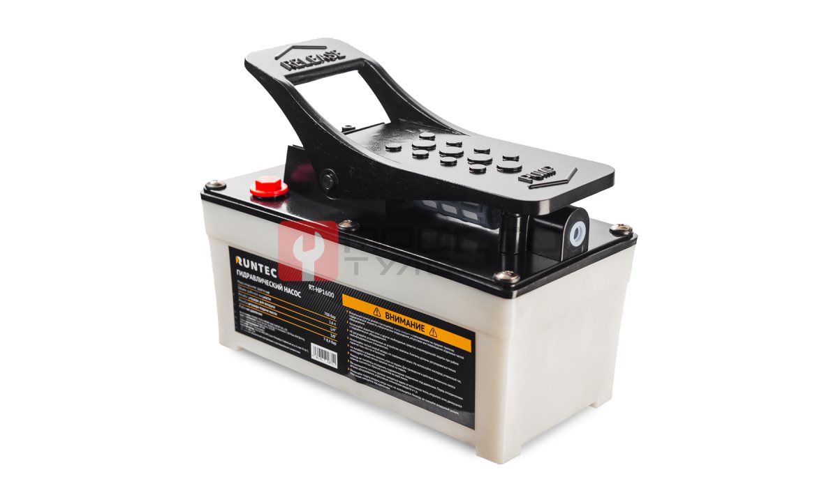  RUNTEC RT-HP1600 Насос пневмогидравлический с ножным управлением 1,6 л, 700 бар (1)
