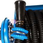  (CA500007610ABS55F) Катушка для удаления выхлопных газов ROSSVIK шланг 76мм*8м с вентилятором  (6)