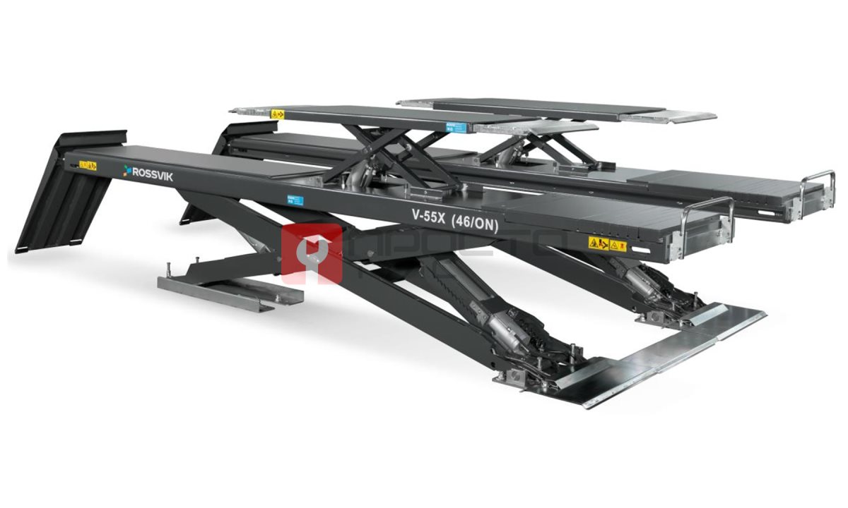  Автоподъемник ножничный ROSSVIK PRO V-55X (46/ON) напольный для р/с, г/п 5.5т, 380В RAL7040 Серый (1)
