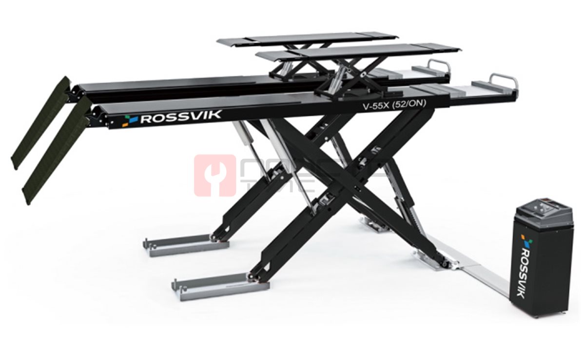  Автоподъемник ножничный ROSSVIK PRO V-55X (52/ON) напольный для р/с, г/п 5.5т, 380В RAL7040 Серый (0)