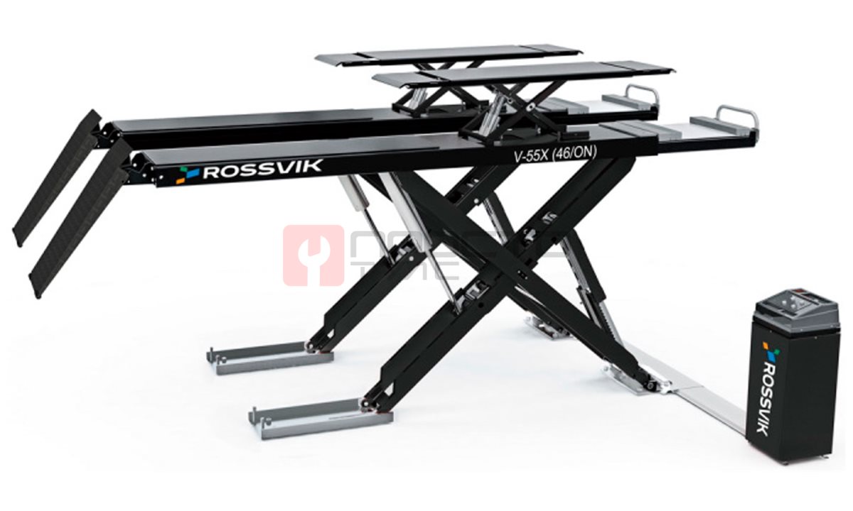  Автоподъемник ножничный ROSSVIK PRO V-55X (46/ON) напольный для р/с, г/п 5.5т, 380В RAL7040 Серый (0)