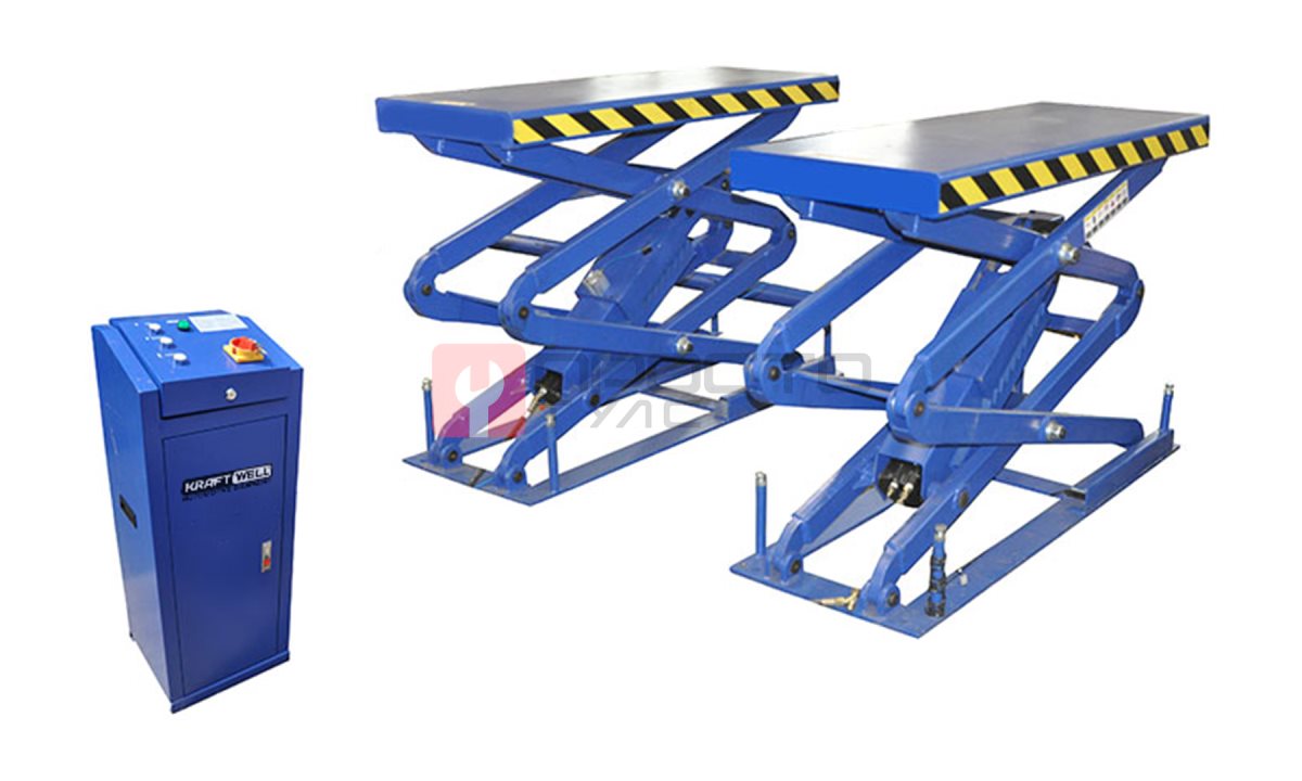  KraftWell KRW3.2U_blue Подъемник ножничный короткий г/п 3200 кг. заглубляемый (0)