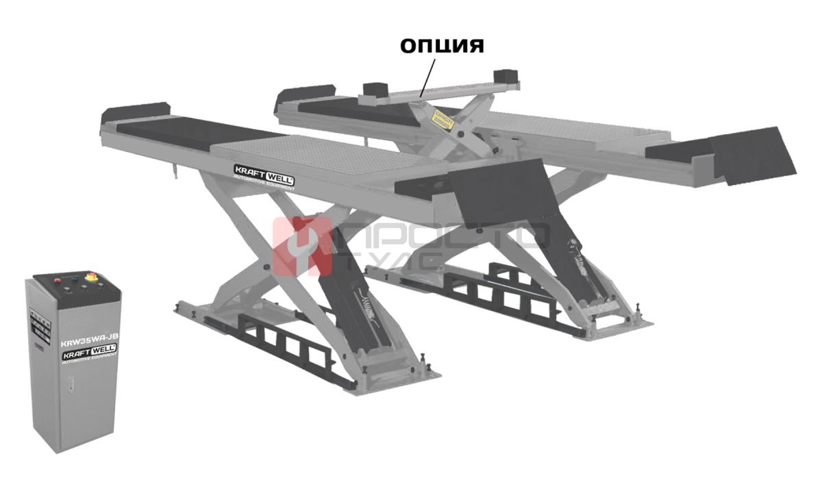  KraftWell KRW45WA-JB Подъемник г/п 4,5 т.  платформы 4500 мм для сход-развала (0)