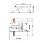  LR06 Низкоуровневый передвижной подъемник 2,8 т. (Синий) мни (1)