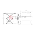  S320 Ножничный (двойные ножницы короткая платформа) напольный подъемник, 3 т. мни (1)