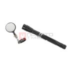  WDK-65453 Фонарик инспекционный на гибкой рукоятке с зеркалом и магнитом, 170-550 мм мни (0)