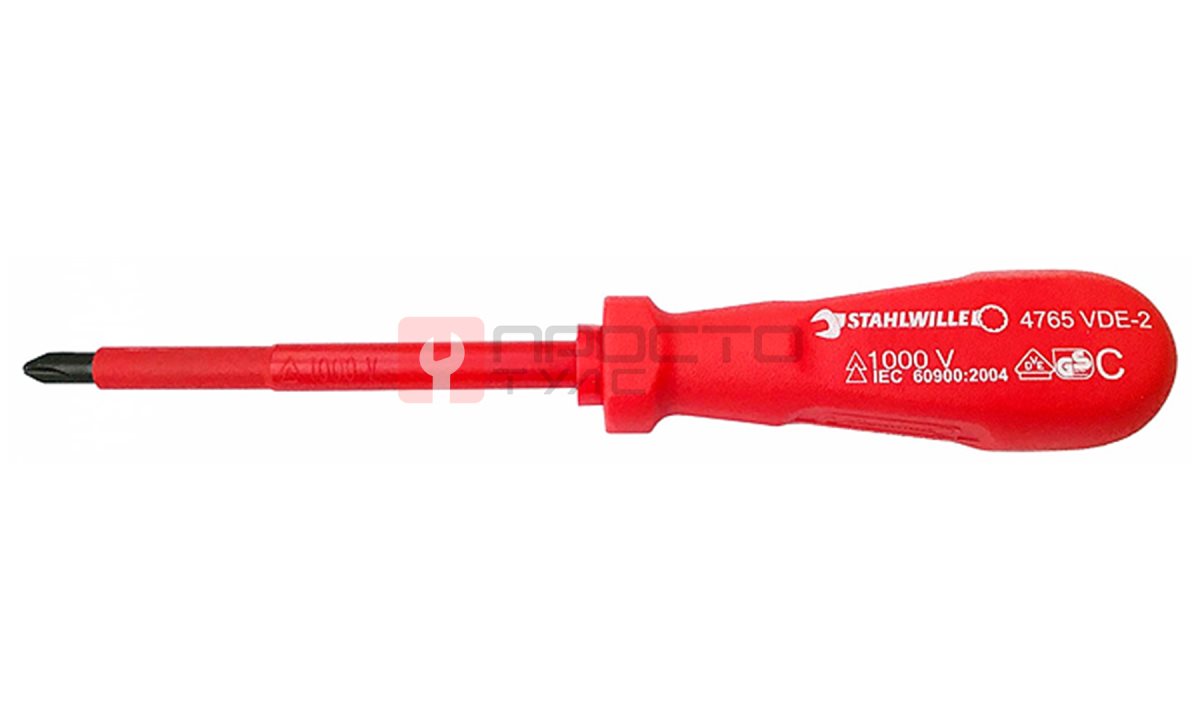  Крестовая отвертка VDE 2, STAHLWILLE 47651002 (0)