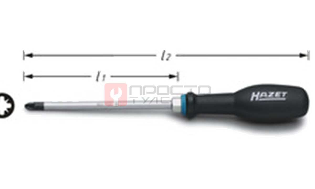  HAZET Отвёртка крест PZ1 803-PZ1 (0)
