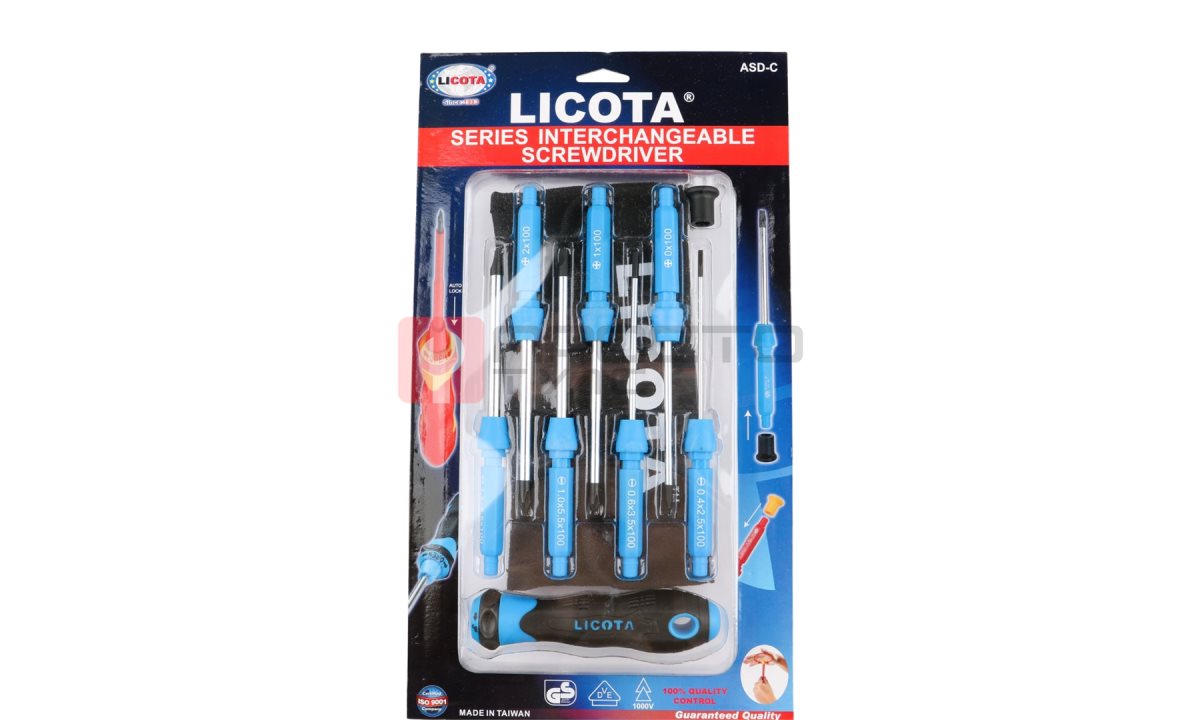  Licota ASD-CHS101K Набор отвертка со сменными вставками 7 в 1 (0)