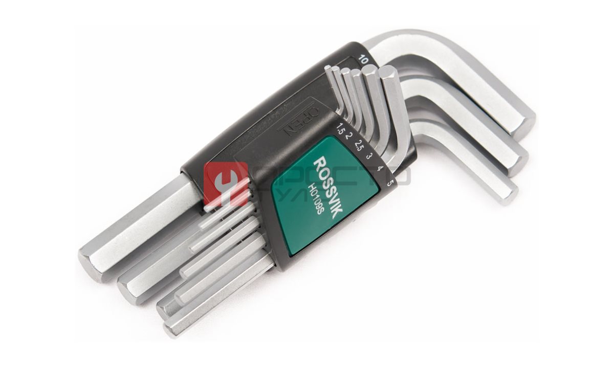  H0109S Набор ключей шестигранных ROSSVIK, 9пр (1)