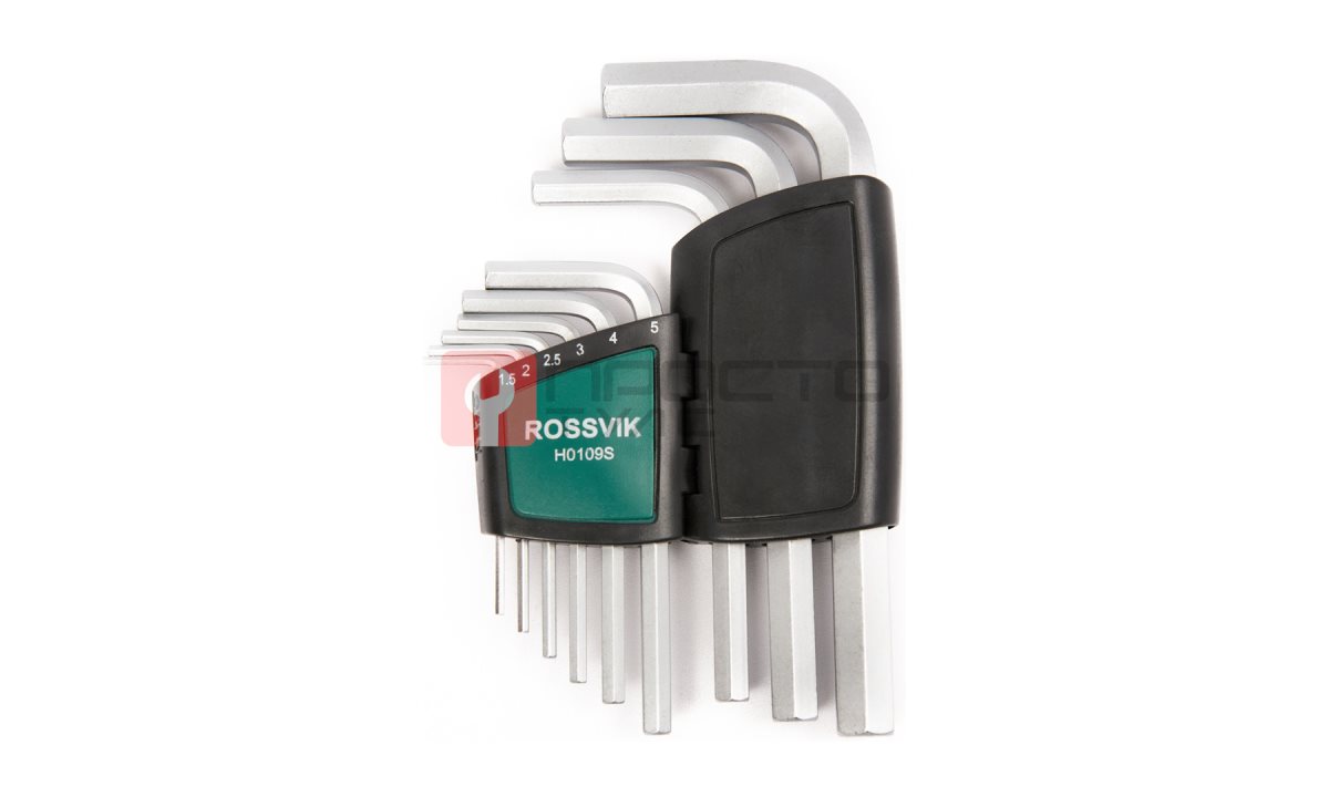  H0109S Набор ключей шестигранных ROSSVIK, 9пр (0)