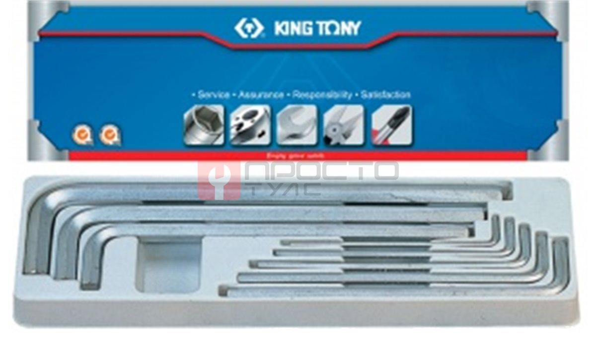  Набор Г-образных шестигранников 8 предметов KING TONY 20208SR01 (0)