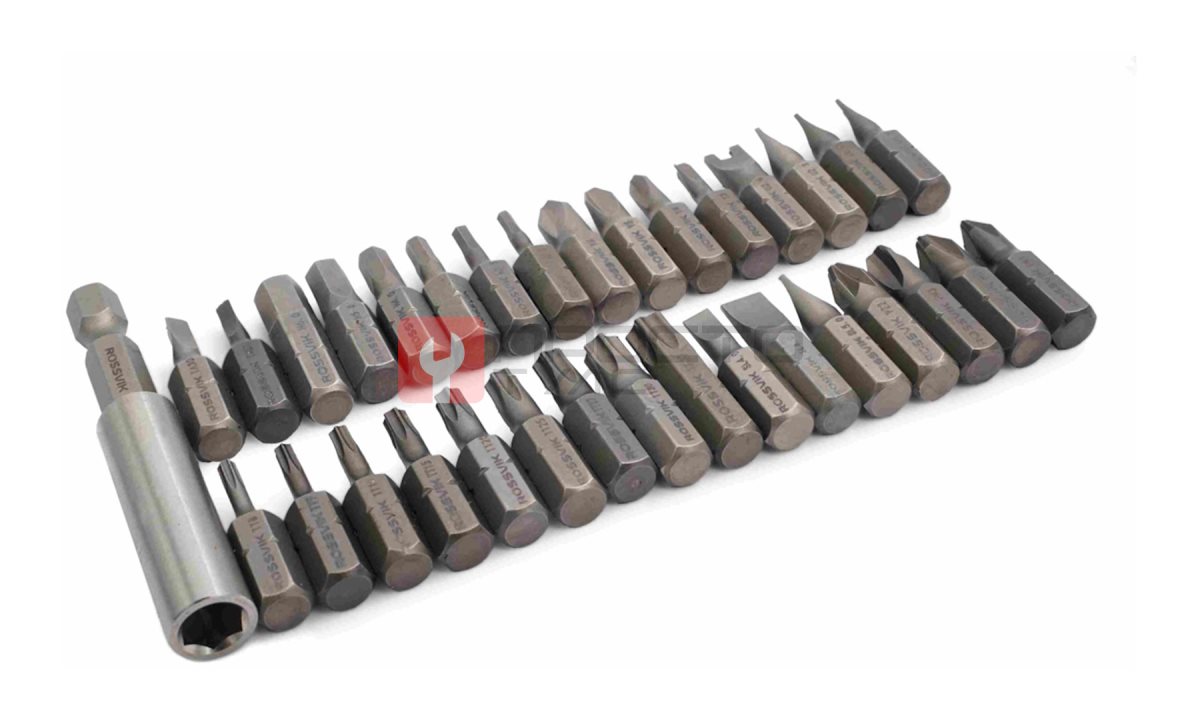  Набор бит ROSSVIK ST356, PH, PZ, SL, HEX, TT, TA, U, Y, 33 предмета (1)