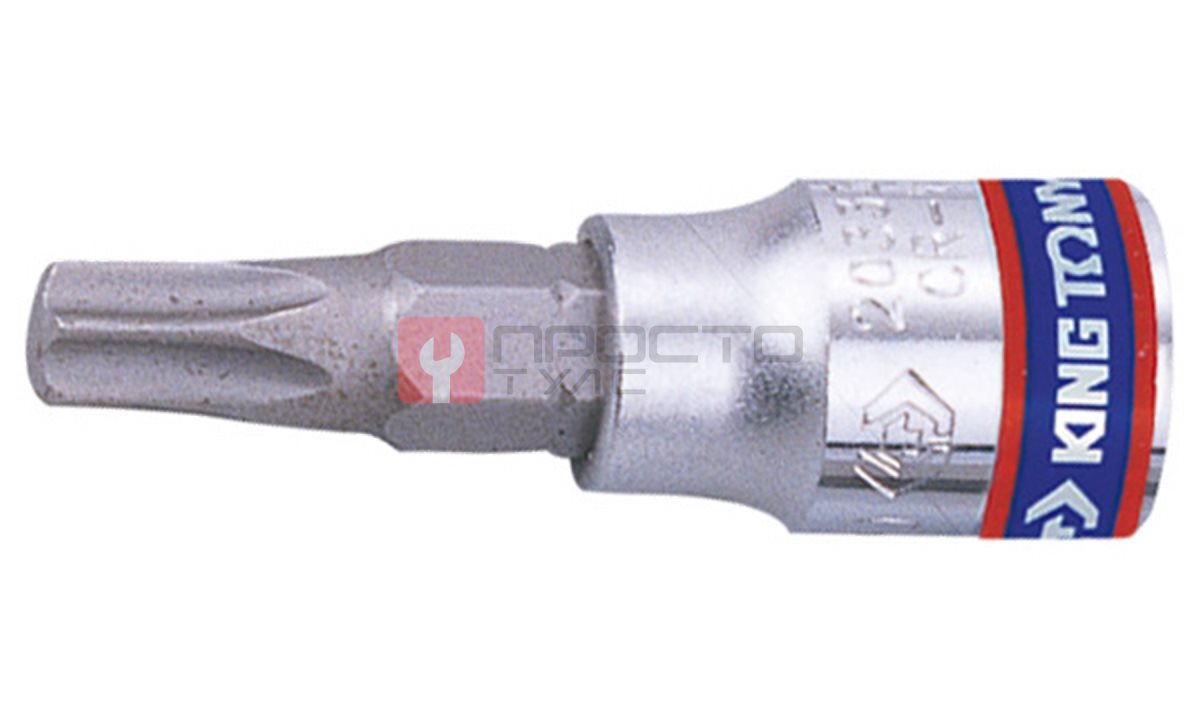  Насадка (бита) торцевая  KING TONY 203309 TORX 1/4” L=37мм T9 (0)