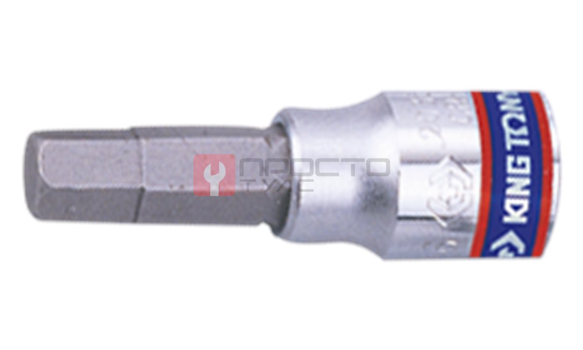  Насадка (бита) торцевая  KING TONY 203506 HEX 1/4” L=37мм 6 мм (0)
