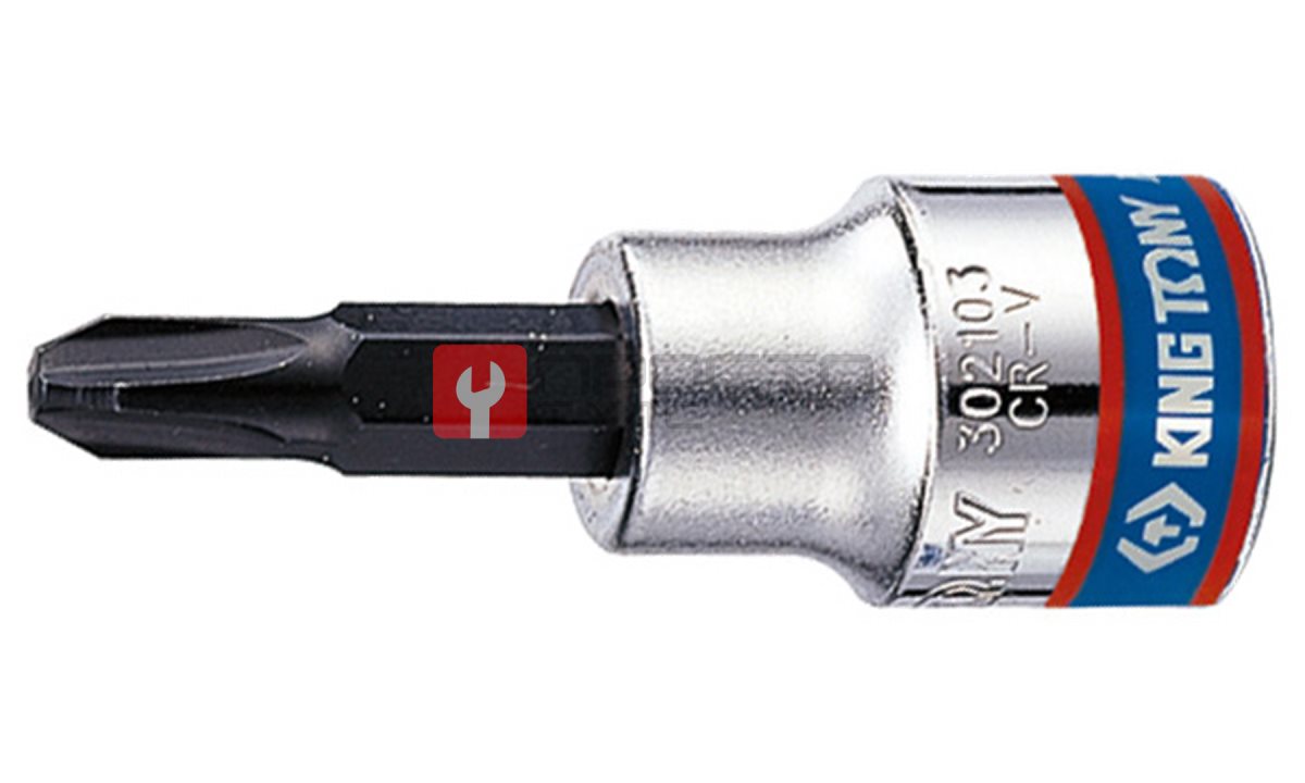  Насадка (бита) торцевая  KING TONY 302103 Phillips 3/8” L=50мм PH3 (0)