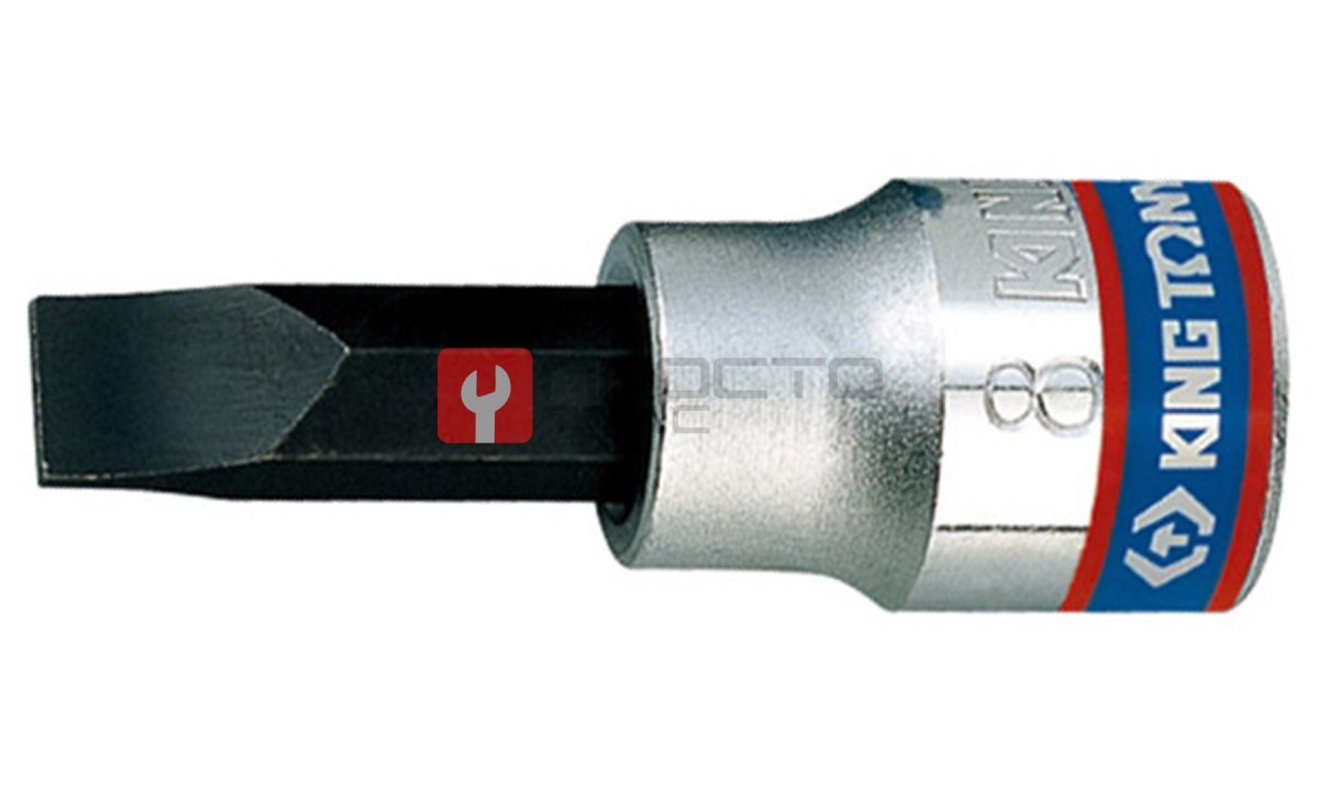  Насадка (бита) торцевая  KING TONY 302205 Slotted 3/8” L=50мм 1x5мм (0)