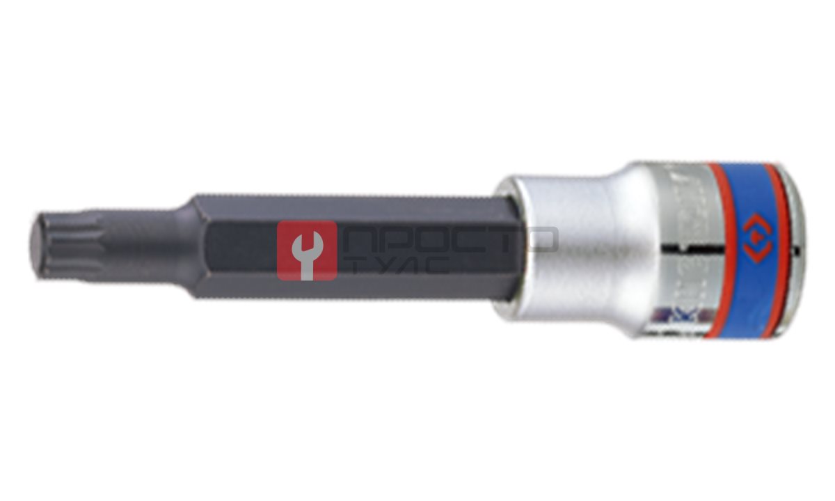  Насадка (бита) торцевая  KING TONY 404108 SPLINE 1/2” L=100мм M 8,9 (0)