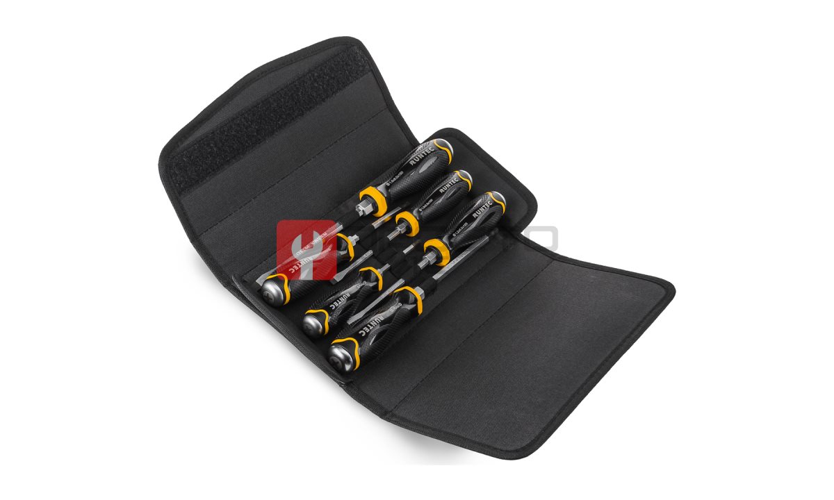  RUNTEC RT-SD3BX6 Набор усиленных отверток RUNTEC CrV со сквозным стержнем в сумке, 6 предметов (0)