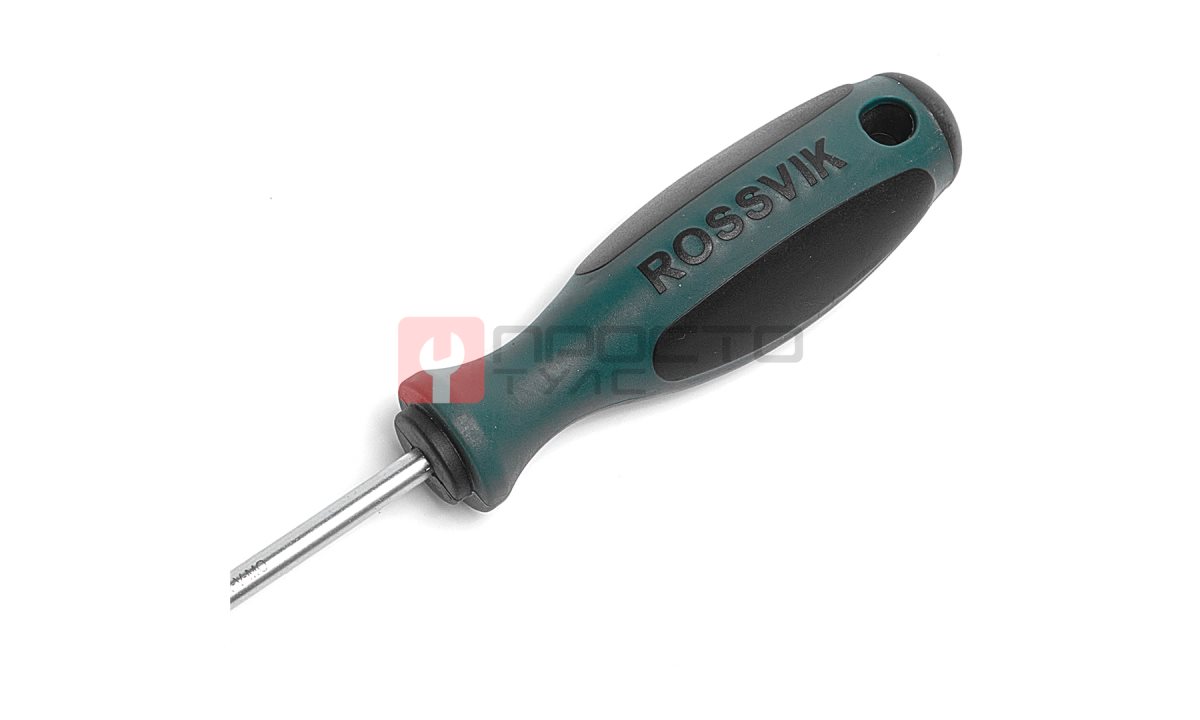  SL5075 Отвертка шлицевая ROSSVIK SL5*75мм (1)