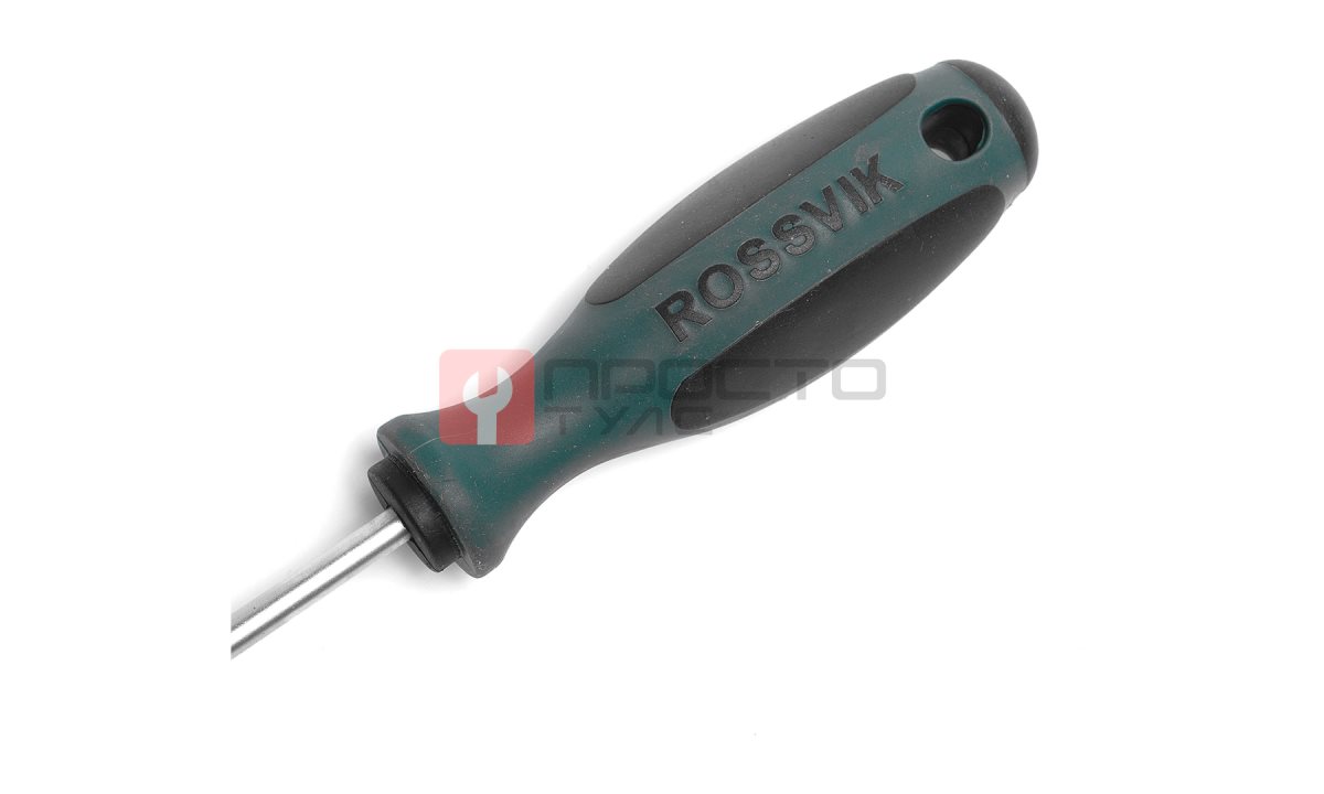  SL5100 Отвертка шлицевая ROSSVIK SL5*100мм (1)