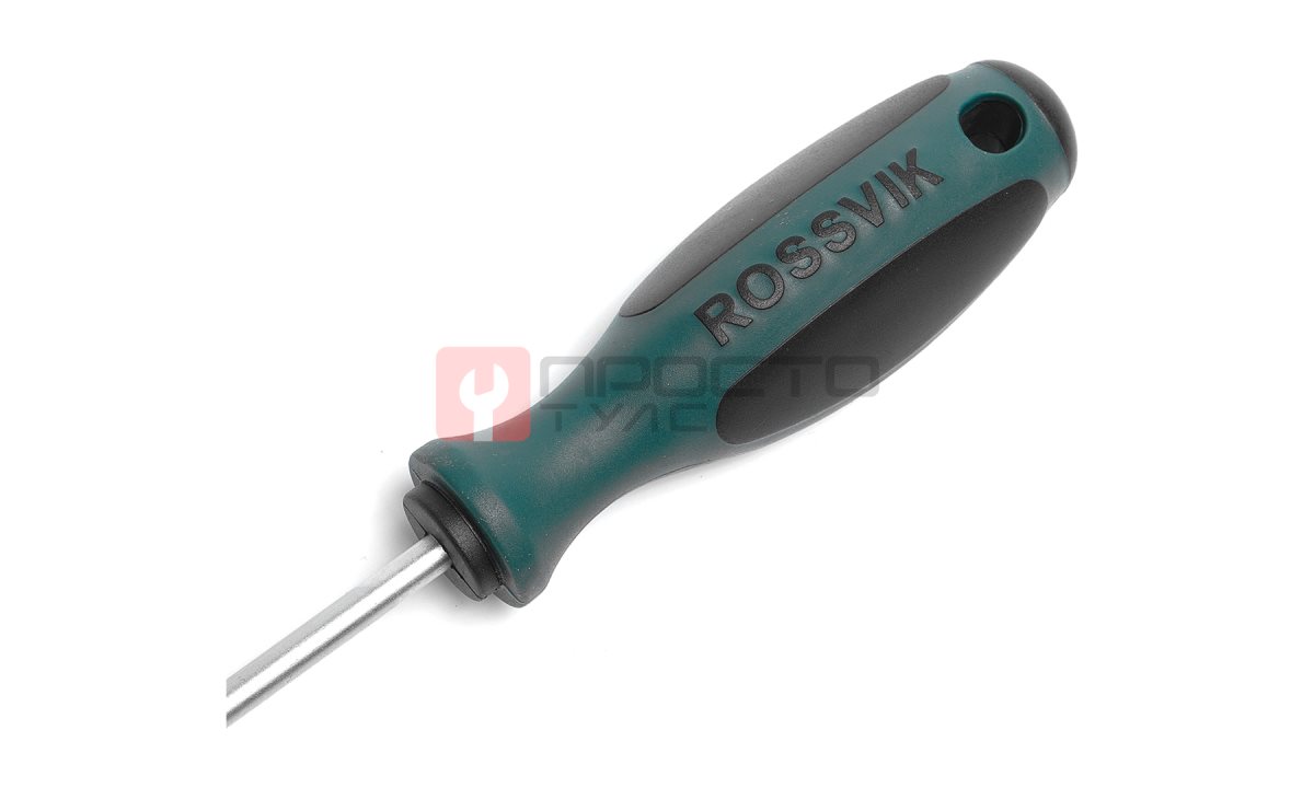  SL5125 Отвертка шлицевая ROSSVIK SL5*125мм (1)