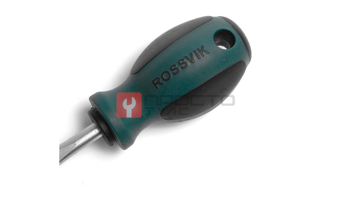  SL6040 Отвертка шлицевая ROSSVIK SL6*40мм (1)